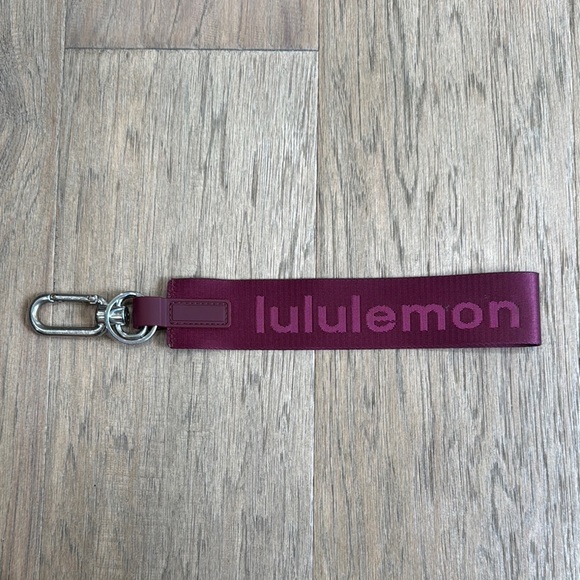 lululemon athletica Accessories - Lululemon Never Lost Key Chain Wine Berry Sonic Pink Keychain